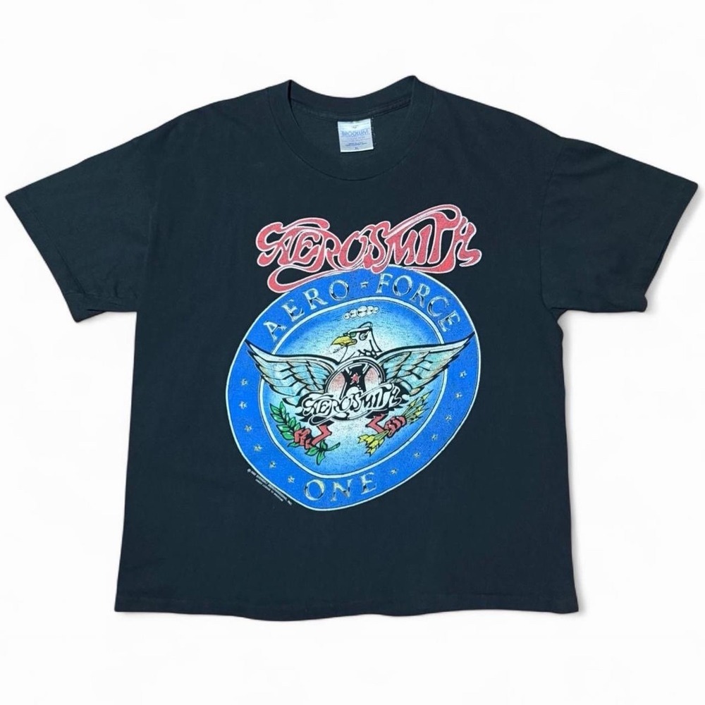 Vintage 1989 Aerosmith Pump Aero Force One Tour Merch T-shirt 20.5x24"